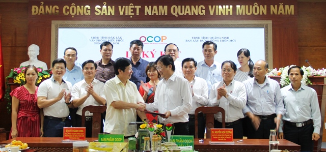 Đắk Lắk và Quảng Ninh ký kết Biên bản ghi nhớ Hợp tác kết nối tiêu thụ sản phẩm OCOP.